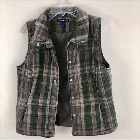 Bandolino Jackets & Blazers - Bandolino Plaid Quilted Puffer Vest